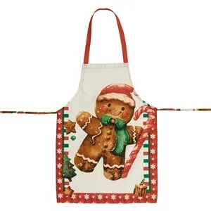 Apron de Bucătarie pentru Crăciun cu Figură de Turta Dulce