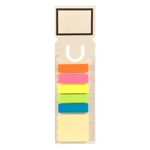 Set Etichete Index cu Riglă și Notițe Colorate, Multicolor
