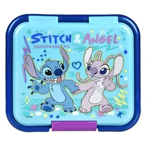 Caserolă cu 3 Compartimente Bleu cu Model Stitch - 1280ml – poza 4