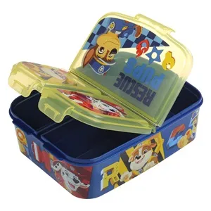 Caserolă din Plastic cu 3 Compartimente Paw Patrol, 790ml, Albastru – poza 3