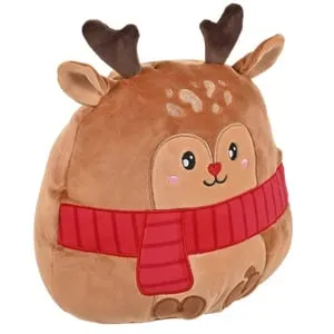 Figurina Ren Maro cu Centura Rosie de Craciun 31cm