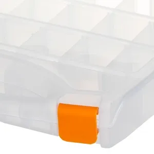 Cutie de organizare transparentă cu 18 compartimente ajustabile – poza 4