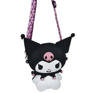 Posetă din silicon cu model Kuromi pentru fete, 18x7,2x20,7 cm