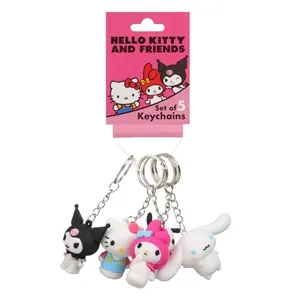 Set 5 brelocuri Hello Kitty & Friends pentru copii, 4 cm – poza 3