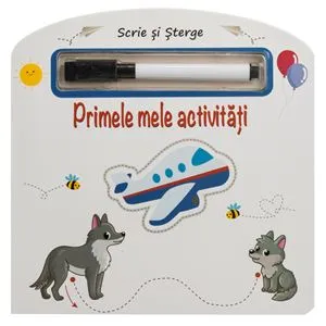 Carte de activitati educative Scrie & Sterge cu carioca, pentru prescolari