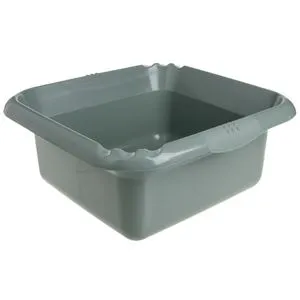 Lighean patrat din plastic, 14L, Kaki
