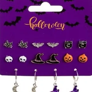 Cercei Halloween cu Modele Spetaculoase - 8 Perechi – poza 3