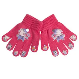 Manusi Fucsia Peppa Pig la Schi pentru Copii 2-5 Ani
