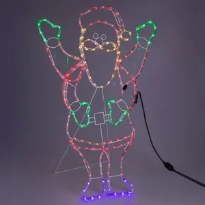 Figurina Mos Craciun cu LED Luminos pentru Decorațiuni de Ziua Sfântului