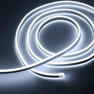 Furtun Luminos Neon LED Alb Rece 5m cu 120 de LED-uri/m