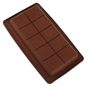 Forma din Silicon pentru Ciocolata (10 Compartimente) 21x2,5x12,5cm