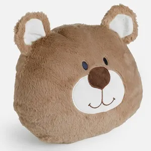 Pernă decorativă în formă de cap de urs, moale și pufoasă – poza 4