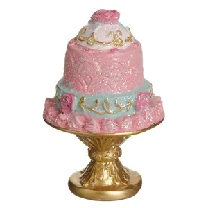 Tort de Crăciun Pastel 3D din Polirasină cu Bază Sampanie