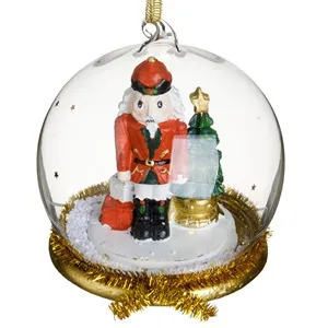 Ornament de Craciun Glob din Sticla cu Soldat