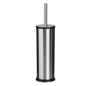 Perie WC Metalică cu Suport, Design Oglindă pentru Toaletă