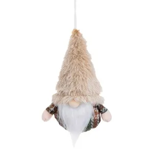 Ornament Gnome cu Caciula de Blană Artificială pentru Bradul de Crăciun – poza 2