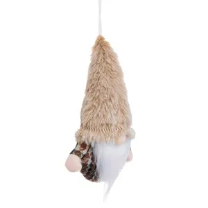 Ornament Gnome cu Caciula de Blană Artificială pentru Bradul de Crăciun – poza 3