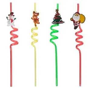 Paie Reutilizabile de Craciun cu Figurine - Set de 4 Bucăți