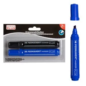 Set Markere Permanente Negru Albastru 2 bucaci