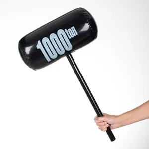 Ciocan gonflabil 60cm cu imprimeu 1000 ton