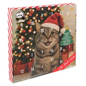 Calendar Advent cu Gustări pentru Pisici, 24 de zile, Amestec Pui, Rață și Somon