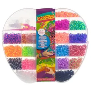 Set Elastice Colorate și Accesorii pentru Făcutul Bratari