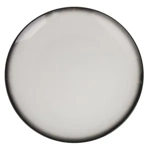 Farfurie Ceamica Negră cu Efect de Pietră Ø27cm