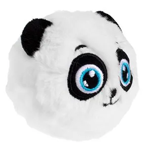 Minge pufoasă cu model panda, Ø8 cm