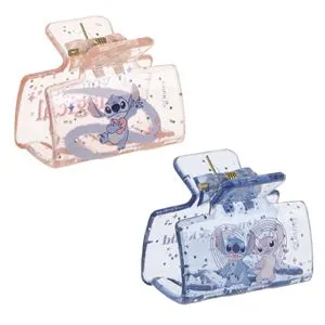 Clama Par pentru Copii Roz Lila cu Glitter Stitch 3cm