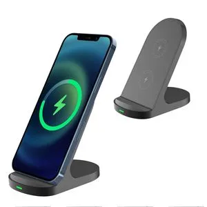 Suport încărcare wireless 15W negru din ABS