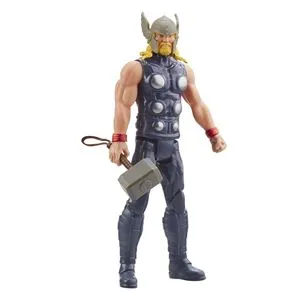 Figurină Thor Titan, Gri, Plastic, Articulată, Include Ciocanul