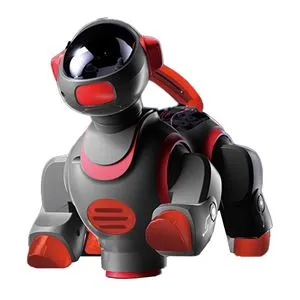 Cățel robot cu telecomandă, dans și muzică, negru-roșu