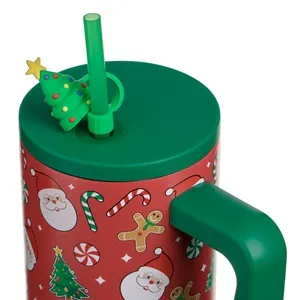 Termos Metalic de Crăciun 900ml – Design Festiv și Izolare Excelentă – poza 4