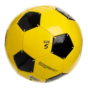 Minge de fotbal galben-negru mărimea 5 pentru antrenament și meciuri – poza 3