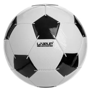 Minge de Fotbal Alb-Negru Nr. 5 din Piele Sintetică