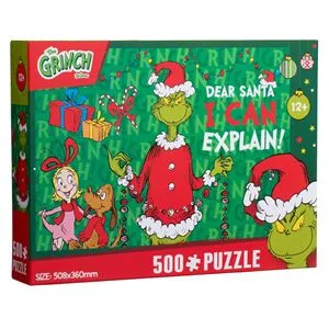 Puzzle de Craciun cu Model Grinch, 500 piese, 508x360 mm