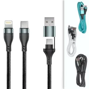 Cablu de încărcare rapidă USB textil împletit
