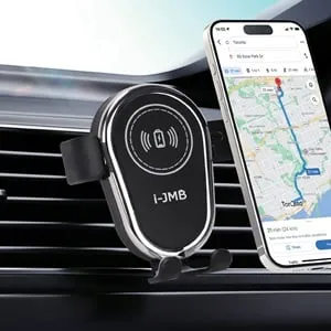 Suport auto cu incarcare wireless Qi si fixare automata, Negru – poza 2