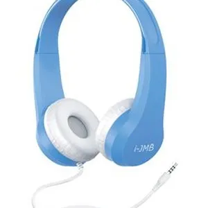 Căști audio on-ear pentru copii, albastre, cu cablu și mărime ajustabilă – poza 3
