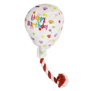 Jucărie pentru caine: Balon 'Happy Birthday' cu efecte sonore