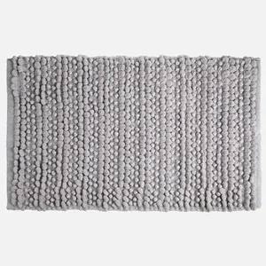 Covoras baie microfibra gri 80x50cm