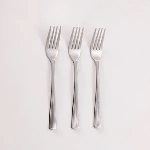 Furculite Mici din Oțel Inoxidabil Linear 14,5cm - Set 3 Bucăți