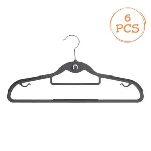 Umerase din plastic antialunecare pentru organizarea garderobei, set 6 buc