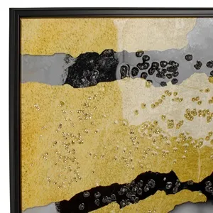 Tablou Canvas Lucios cu Siluetă Feminină, Cristale și Glitter 52x72 cm – poza 3