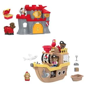 Castel cu Corabie de Pirati, Jucarie Prescolara, Multicolor