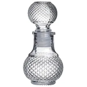 Sticlă rotundă decorativă cu model reliefat dots, 50ml – poza 2