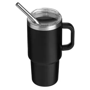 Cana termos mini otel inoxidabil negru 135ml cu maner – poza 2