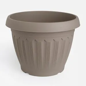 Ghiveci pentru flori din plastic, Ø35x26cm, 15,2L, Mocca