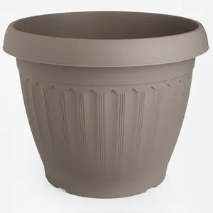 Ghiveci Plastic Mocca cu Model Reliefat pentru Plante