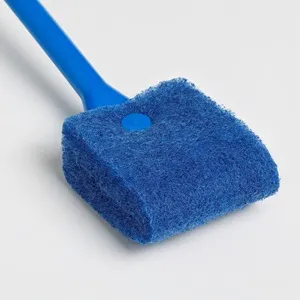 Perie de curățat acvariu, mâner lung, 40 cm, albastru – poza 4